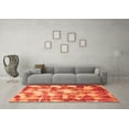 thumbnail image 3 of Ahgly Company Indoor Rectangle Abstract Orange Modern Area Rugs, 8' x 10', 3 of 4