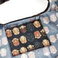 thumbnail image 4 of Wrapables Large & Small Foldable Tote Nylon Reusable Grocery Bags, Set of 2, Monkey Business, 4 of 5