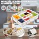 thumbnail image 2 of Contenedor Tipo Snackle Box, Bandeja para Servir Dividida de 8 Compartimentos con Tapa y Asa, Bandeja Portátil para Refrigerios y Bandeja para Servir para Fiesta, Picnic, Perfecta para Fruta, Dulces, 2 of 8