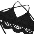 thumbnail image 3 of Nuevo top corto sexy para mujer con encaje de crochet y escote en V profundo, 3 of 8