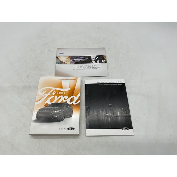 2018 Ford Fusion Owners Manual Handbook Set with Case OEM H01B31024