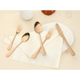 thumbnail image 4 of Unique Bargains Stainless Steel Flatware Set Mirror Polished Rose Gold 30 Pcs, 4 of 6