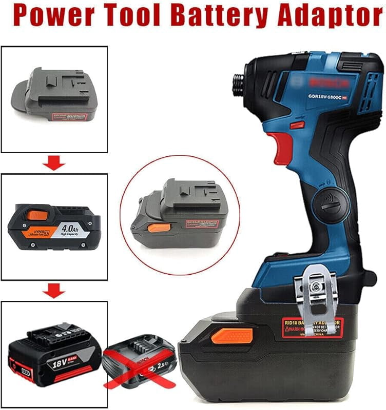 Adapter For AEG-18V Li-ion Battery Converter Compatible with Bos*ch 18v Power Tool