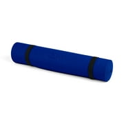 Yoga Mat with Carry Strap - 6mm - 1pc - Yogavni (Navy Blue)