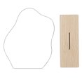 thumbnail image 2 of Espejo de maquilje acrílico Irregur tocador espejo Base de madera para dormitorio, diseño precioso, estilo - D Sunnimix Espejo para maquillarse, 2 of 7