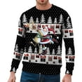thumbnail image 1 of Landzoo One Chandail à Capuche Imprimé de Noël Tendance Décontracté Automne et Hiver pour Hommes, Col Rond, Chaud et Respirant, 1 of 4
