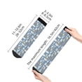 thumbnail image 4 of Fuzoiu Blue Bathroom Print Adult Socks, Crew Moisture-wicking Socks, Unisex Cushion Crew Socks,Casual Sports Ankle Socks, 4 of 7