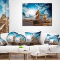 thumbnail image 4 of Designart Sunset Over Tower Bridge - Cityscape Photo Throw Pillow - 12x20, 4 of 5