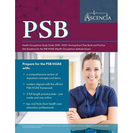 UPC: 9781635305005 | PSB Health Occupations Study Guide 2019-2020: Nursing Exam Prep Book and Practice Test Questions for the PSB HOAE (Health Occupations Aptitude Exam) (Paperback)