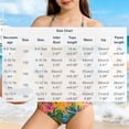 thumbnail image 3 of Cowsor 8-13 Years Girls Two Piece Swimsuit Set with Chest Pad Floral Print Skirted Bathing Suit Modest Swimwear for Summer Beach Hot Spring, 3 of 7