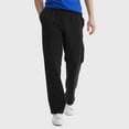 thumbnail image 4 of Hanes Essentials Men's Cotton Jersey Pants, 32" Black M, 4 of 4