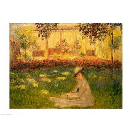 Posterazzi Balbal385523large Woman In A Garden 1876 Poster Print