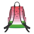 thumbnail image 3 of Daiia Watermelon School Backpack for Men and Women Lightweight Backpack Durable Backpack Water-Resistant,Travel,Work Bag, 3 of 9