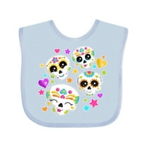 Inktastic Decorative Skull Party for Day of the Dead Boys or Girls Baby Bib