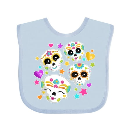 

Inktastic Decorative Skull Party for Day of the Dead Gift Baby Boy or Baby Girl Bib