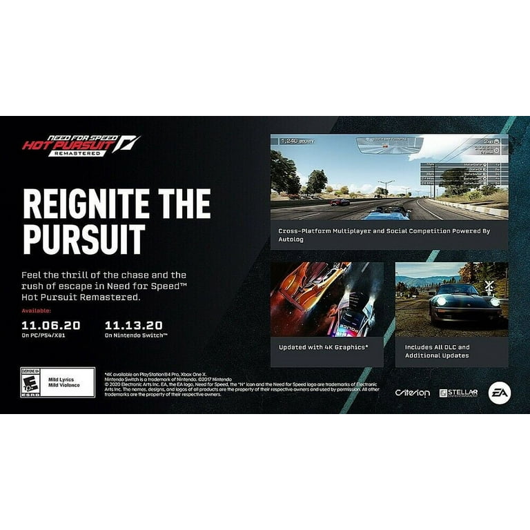 Need for Speed: Hot Pursuit Remastered - Nintendo Switch, Nintendo