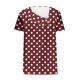 thumbnail image 4 of mfyjkho Tops De Tallas Grandes, Camisa Informal De Manga Corta Con Botones Y Estampado A Cuadros Para Mujer Tops Y Blusas Para Mujer L, 4 of 6