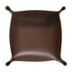thumbnail image 1 of Bandeja de Valet de Cuero PU Uxcell Unisex Plegable Pequeña, Marrón Oscuro, 1 of 7