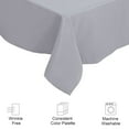 thumbnail image 6 of Square Tablecloth Stain Resistant PolYester Table Cover 55" x 55" Gray, 6 of 8