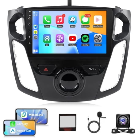 Android 15.0 Apple Carplay Car Stereo Radio For Ford Focus 2012-2018 GPS 4G+64G