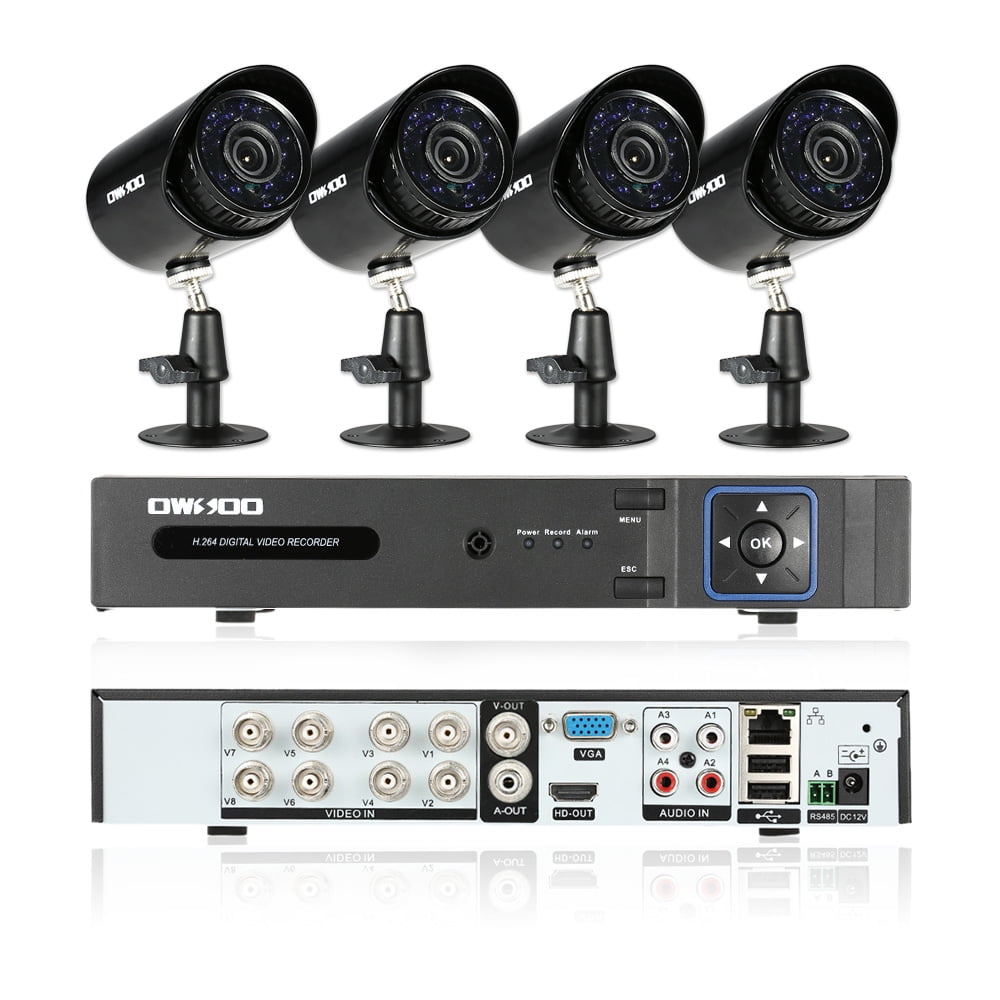 8CH 1080P Hybrid NVR AHD TVI CVI DVR 5in1 Digital Video Recorder + 4