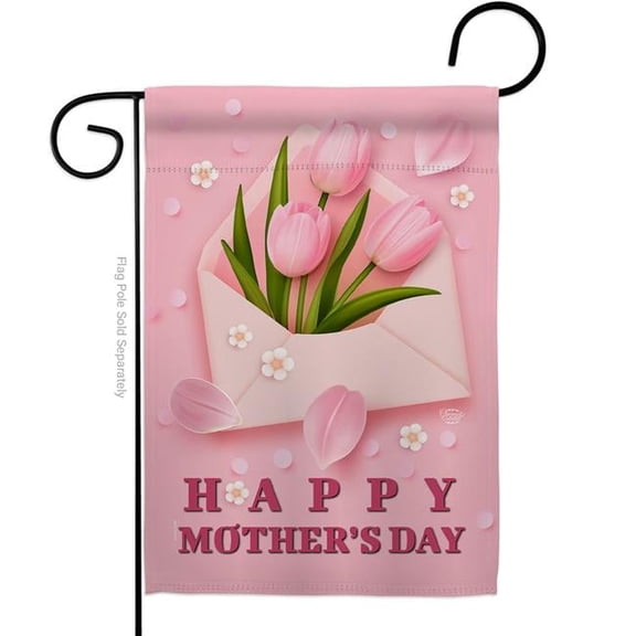 Ornament Collection G190089-BO 13 x 18.5 in. Mommy Day Mail Family Mother Vertical Garden Flag with Double-Sided House Decoration Banner Yard Gift