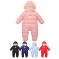 thumbnail image 1 of Newborn Infant Baby Boys Girls Snowsuit Kids Winter Jumpsuit Hoodied Puffer Coat 0-12M, 1 of 13