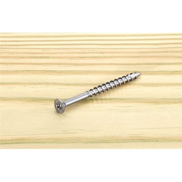 No.10 x 3 Po. Vis de Plateau en Acier Inoxydable Tête Plate Étoile, Lot de 250