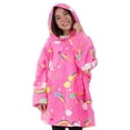 thumbnail image 1 of Manta con capucha portátil capa para niños suave y comodo de gran tamaño, 1 of 10