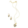 thumbnail image 4 of Para las mujeres en forma de corazón collar de circonio Juego de joyas Corazón Pulsera Pendientes de regalo para las mujeres, 4 of 7
