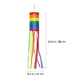 thumbnail image 3 of 2 Pcs Manche à Vent Colorée Suspendue Colonne Arc-en-Ciel Drapeau à Manche à Vent pour Jardin Extérieur Patio, 3 of 7