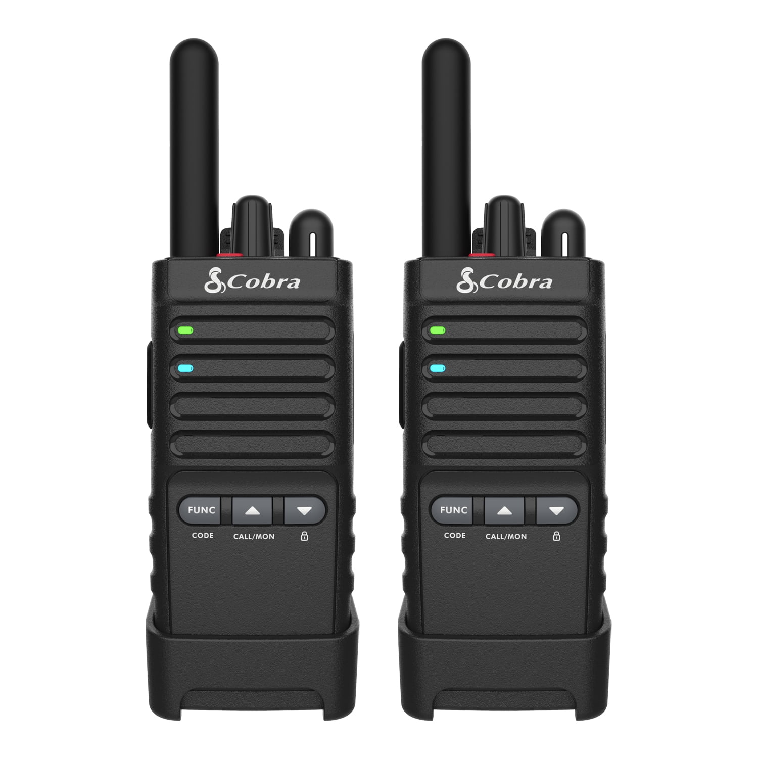 Cobra PX655 Pro Business 2W FRS Two Way Radios (Pair) IPX4 Certified Waterproof Walkie Talkies | Up to 42 Mile and up to 300,000 Sq Ft. and 25 Floor Range | 22 Channels with Privacy Codes