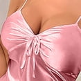 thumbnail image 6 of Aofany Women's Lingerie Lace Satin Silk Chemise Nightgown Short Nightdress Full Slip Sleepwear for Women, 6 of 7