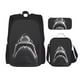 thumbnail image 1 of Balery Black And White Shark Mochila Escolar 3 en 1 para Niños - Mochila Resistente con Lonchera Térmica y Estuche - Mochila Escolar para Niños y Niñas, 1 of 7