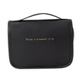 thumbnail image 3 of Neceser de viaje, neceser de viaje, elegante neceser de viaje de piel sintética. Negro, 3 of 9