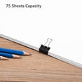 thumbnail image 5 of 12 black clips, each clamped tightly, smooth and sturdy clips, small clips, 5 of 7