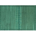 thumbnail image 1 of Ahgly Company Indoor Rectangle Abstract Turquoise Blue Modern Area Rugs, 2' x 3', 1 of 4