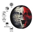 thumbnail image 4 of JUNZAN Crâne de Démon Rouge et Blanc pour Protection de Pneu pour Camion SUV Remorque Camping Rv 17 Pouces, 4 of 6