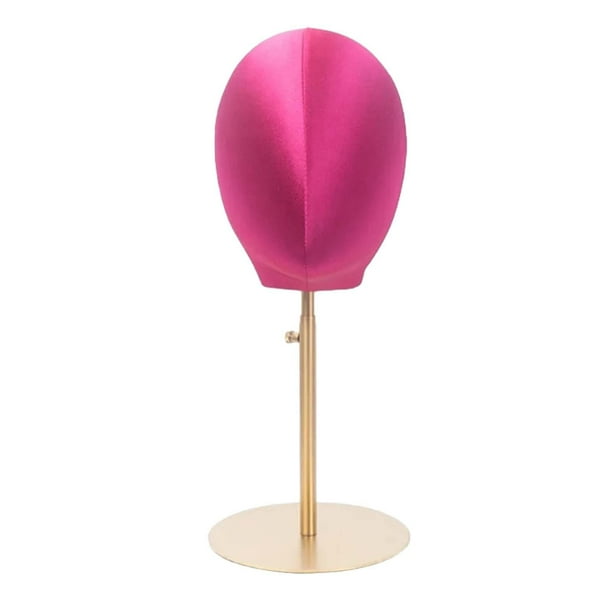 Soporte para pelucas Salvador con cabeza de exhibición modelo de cabeza de maniquí Rosa
