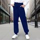 thumbnail image 4 of Cowsor Kids Solid Color Sweatpants Casual Elastic Waist Joggers Pants Comfort Loose Fit Athletic Pants Running Trousers, 4 of 7