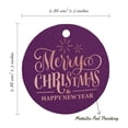thumbnail image 6 of Inkdotpot Real Rose Gold Foil Merry Christmas & Happy New Year Text Tags Favor Hang Paper Tags 50 Pieces, 6 of 7