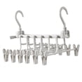 thumbnail image 4 of WORGEOUS  Portable Hanging Rack for Clothes Folding Pants Hanger Hangers Foldable Grey, 4 of 8