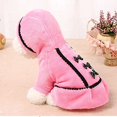 thumbnail image 3 of Ropa para perros Abrigo de invierno para perros de tamaño pequeño Chihuahua/Yorkshire/Bulldog francés/Shih Tzu Chaqueta para cachorros con disfraz de capucha (rosa), 3 of 5
