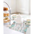 thumbnail image 4 of Beach Coastal Kitchen Dish Towels for Drying Dishes Set of 2, Summer Coral Starfish Nautical Ocean Retro Waffle Weave Microfiber Hand Tea Bathroom Towels Quick Dry & Absorbent Towel 12x12, 4 of 7