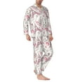thumbnail image 2 of Balery Romantic Travel In Paris Pijama para Hombre de Dos Piezas con Manga Larga, Conjunto de Dormir y Descanso Suave con Bolsillos-XX-Large, 2 of 7
