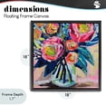thumbnail image 4 of Stupell Industries Cottage Because You Love Me Black Floating Frame Canvas Art, 18 x 18, by Jeanette Vertentes, 4 of 8