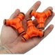thumbnail image 4 of 20 Pack 3 Way Hose Quick Connectors Y-spring Irrigation Y-spring Orange Abs, 4 of 5