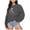 Dark Gray, variant on Huaizzzy Casual Women's Print Sleeve Top Long Sweatshirt Pullover Graphic Women's Blouse Adult Small Hoodie Light Jackets Women Graphic Sweat Shirts Women Ladies Zip Hoodie Hoodies Sweaters Women