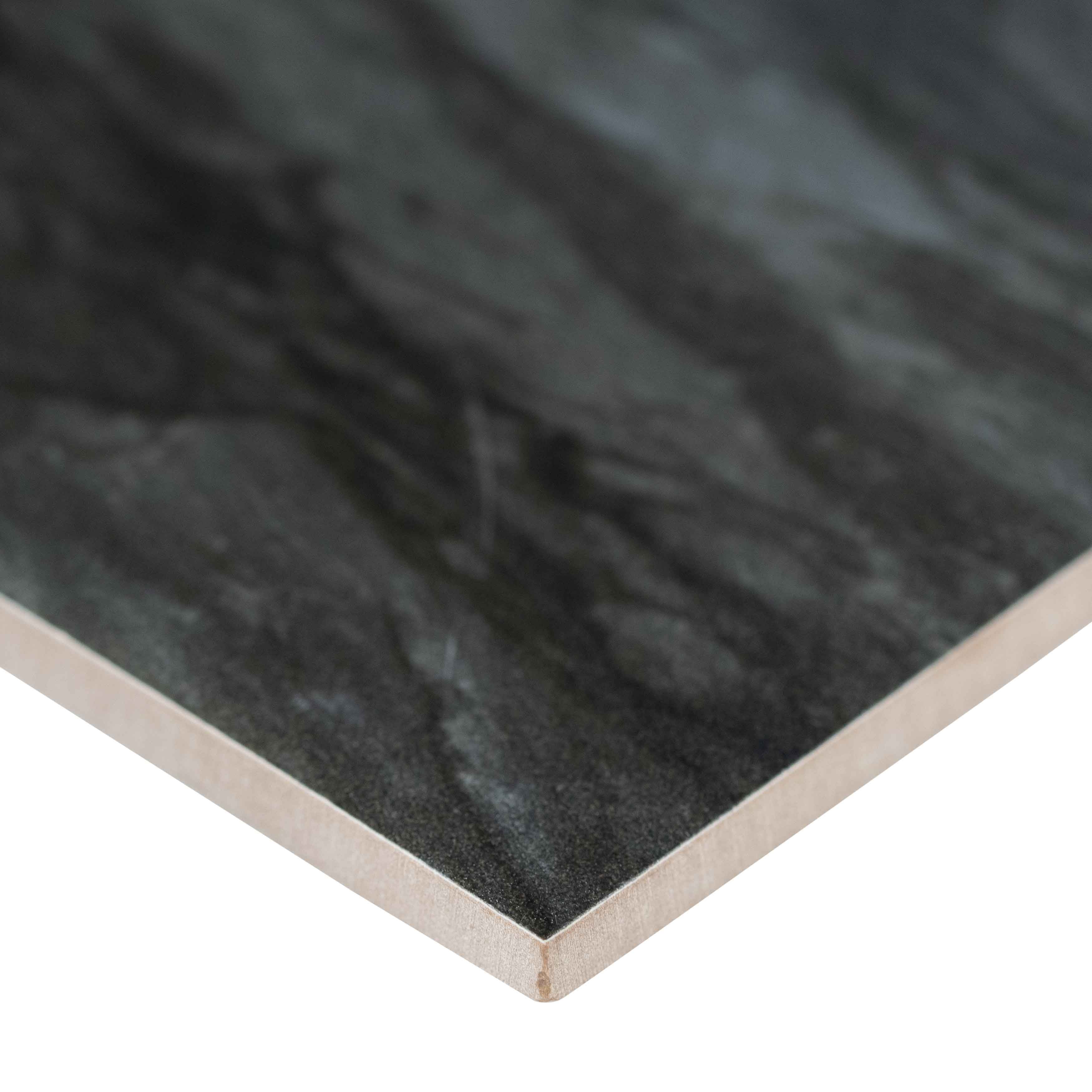 MSI Anastasia Anthracite 12 In. X 24 In. Polished Porcelain Floor And Wall Tile (16 Sq. Ft./Case)
