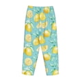 thumbnail image 5 of Sigee Yellow Lemon Print Women's Soft Pajama Pants - Breathable and Comfortable Lounge Sleep Bottoms with Elastic Waistband and Pockets-Medium, 5 of 9